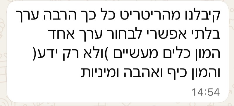המלצה על ריטריט יום זוגי רואה לתוכי